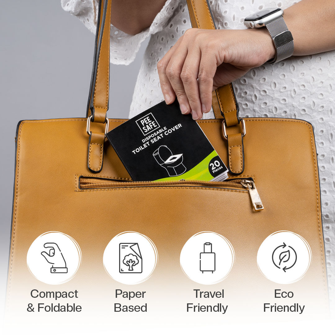 Pee Safe Disposable Toilet Seat Cover, 20 Count Price, Uses, Side