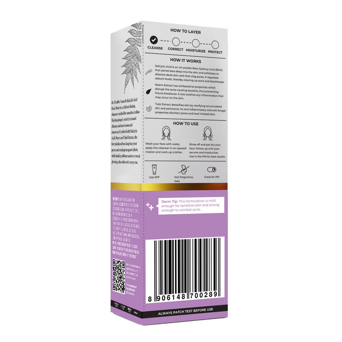 Dr. Sheth's Neem & Salicylic Acid Face Wash 100 gm | Salicylic Acid,Neem & Tulsi Extract | Deep Cleanses & Exfoliates | Prevents Acne & Blackheads | pH Balanced | For All Skin Type, Pack of 1 Dr. Sheth's Neem & Salicylic Acid Face Wash 100 gm | Salicylic Acid,Neem & Tulsi Extract | Deep Cleanses & Exfoliates | Prevents Acne & Blackheads | pH Balanced | For All Skin Type, Pack of 1