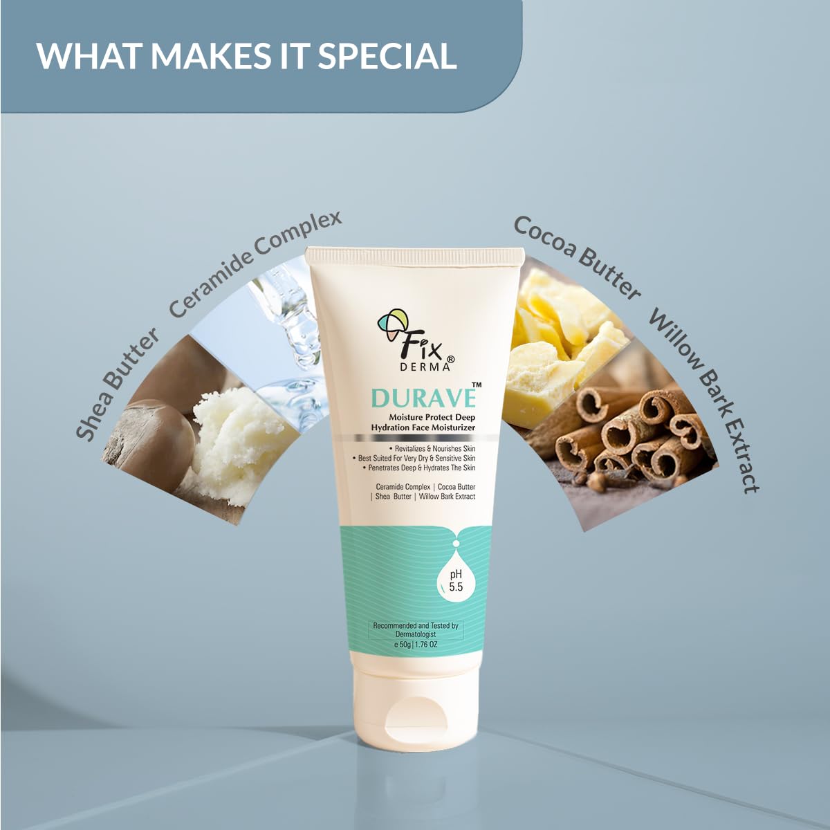 Fixderma Durave Moisture Protect Deep Hydration Face Moisturizer, 50 gm, Pack of 1 Fixderma Durave Moisture Protect Deep Hydration Face Moisturizer, 50 gm, Pack of 1