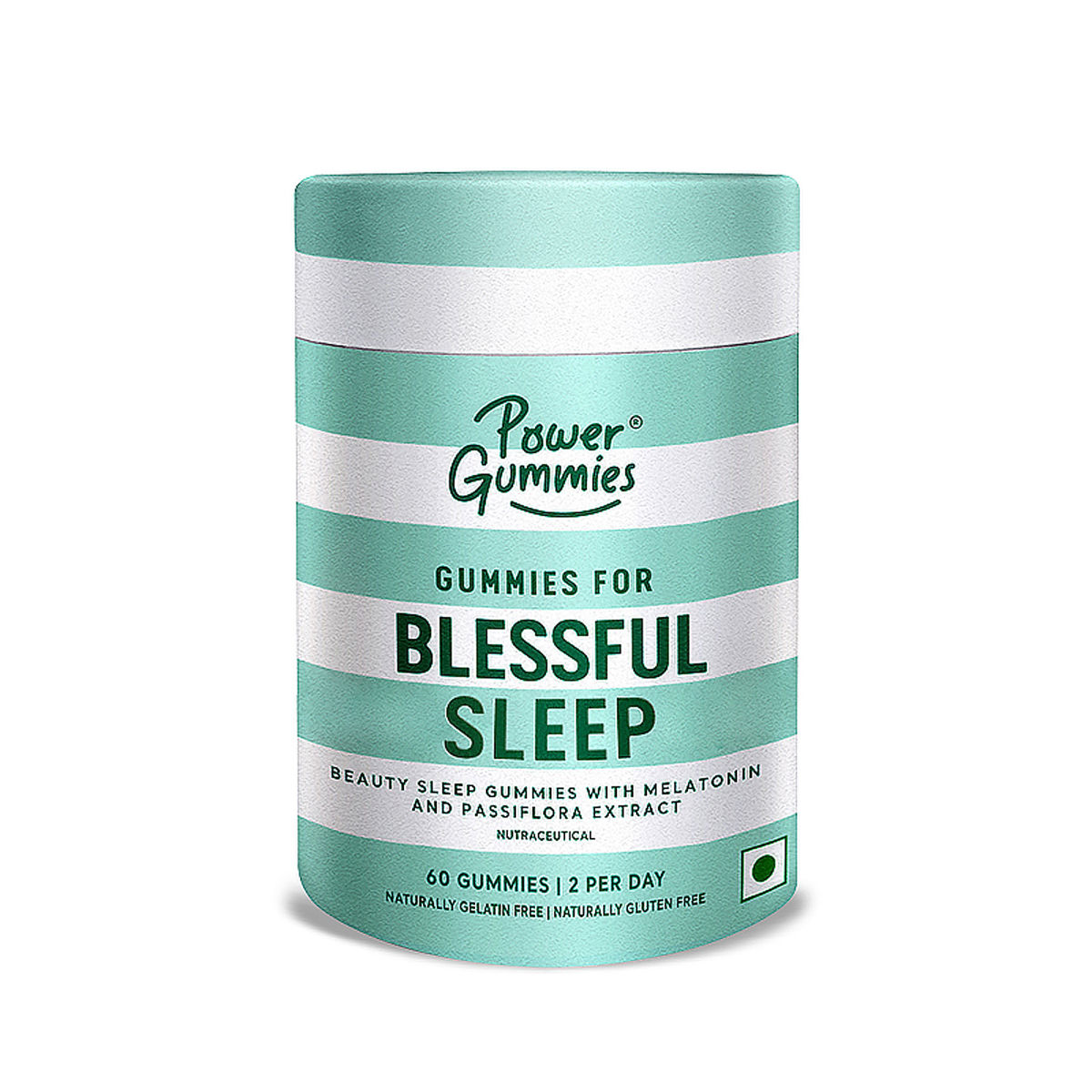 Power Gummies Blessful Sleep Passion Fruit Flavour Gummies, 60 Count