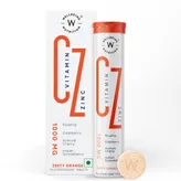 Wellbeing Nutrition Vitamin C + Zinc Zesty Orange Flavour, 16 Effervescent Tablets, Pack of 1