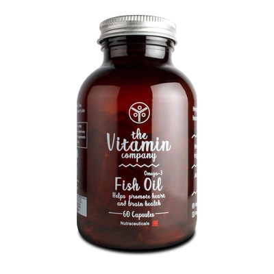 The Vitamin Company Omega-3 Fish Oil, 60 Capsules, Pack of 1