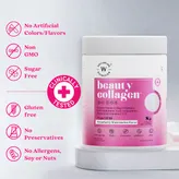 Wellbeing Nutrition Beauty Korean Marine Collagen Peptides Type I &amp; III Strawberry Watermelon Flavour Powder, 250 gm, Pack of 1