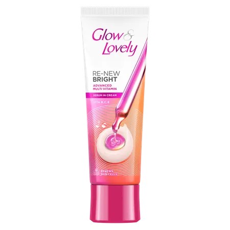 Glow & Lovely Re-New Bright Advanced Multi Vitamin Face Cream, 25 gm
