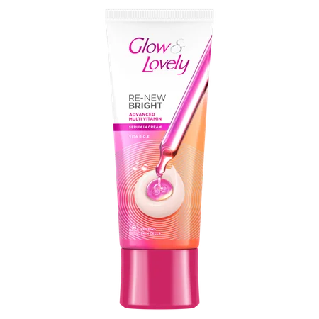 Glow & Lovely Re-New Bright Advanced Multi Vitamin Face Cream, 80 gm
