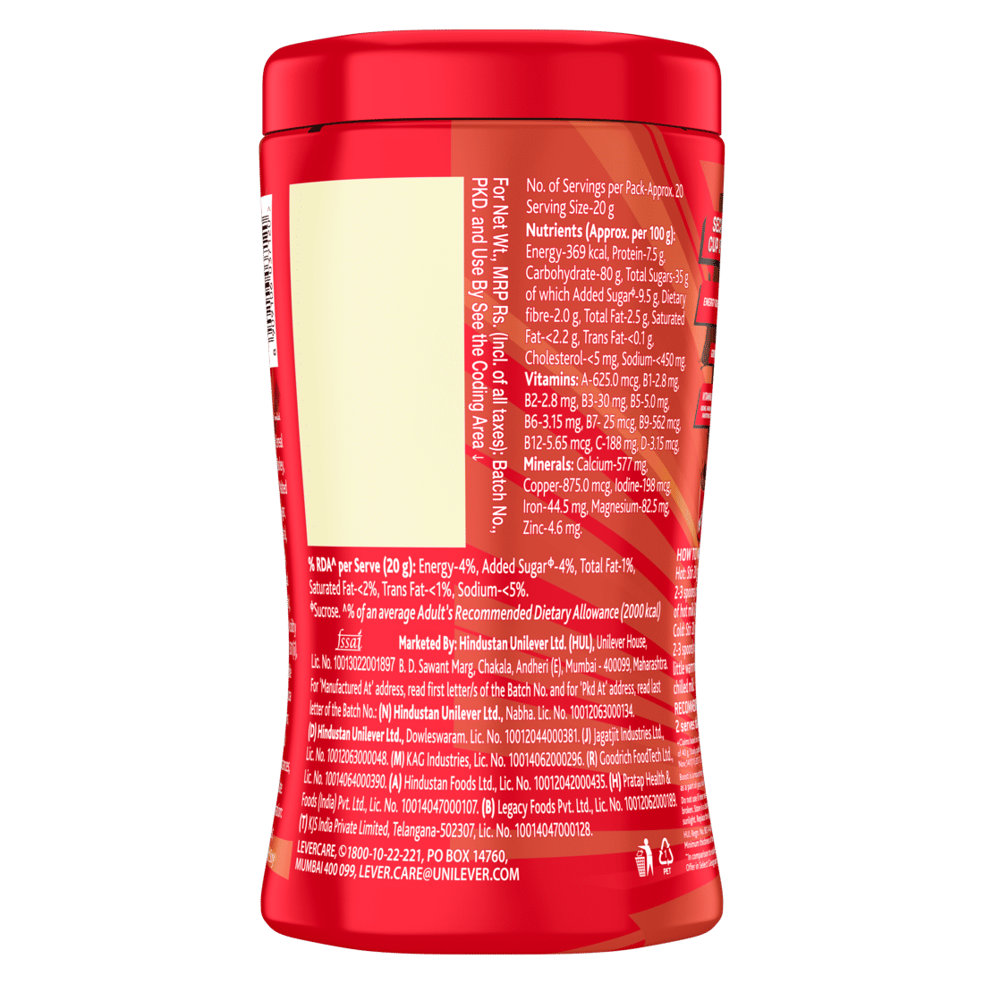 Boost 3X More Stamina Nutrition Powder, 500 gm Jar, Pack of 1 Boost 3X More Stamina Nutrition Powder, 500 gm Jar, Pack of 1