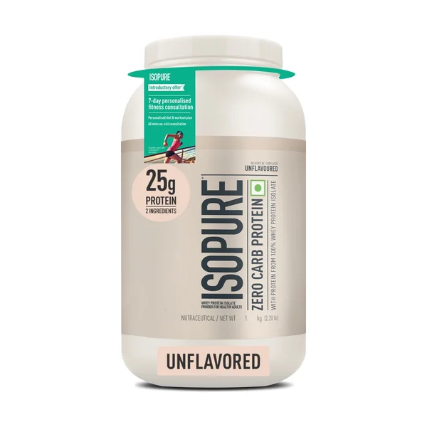 Isopure Unflavoured Zero Carb Protein Powder, 1 kg