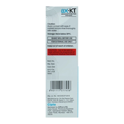 8X-KT Shampoo 60 ml, Pack of 1 Shampoo