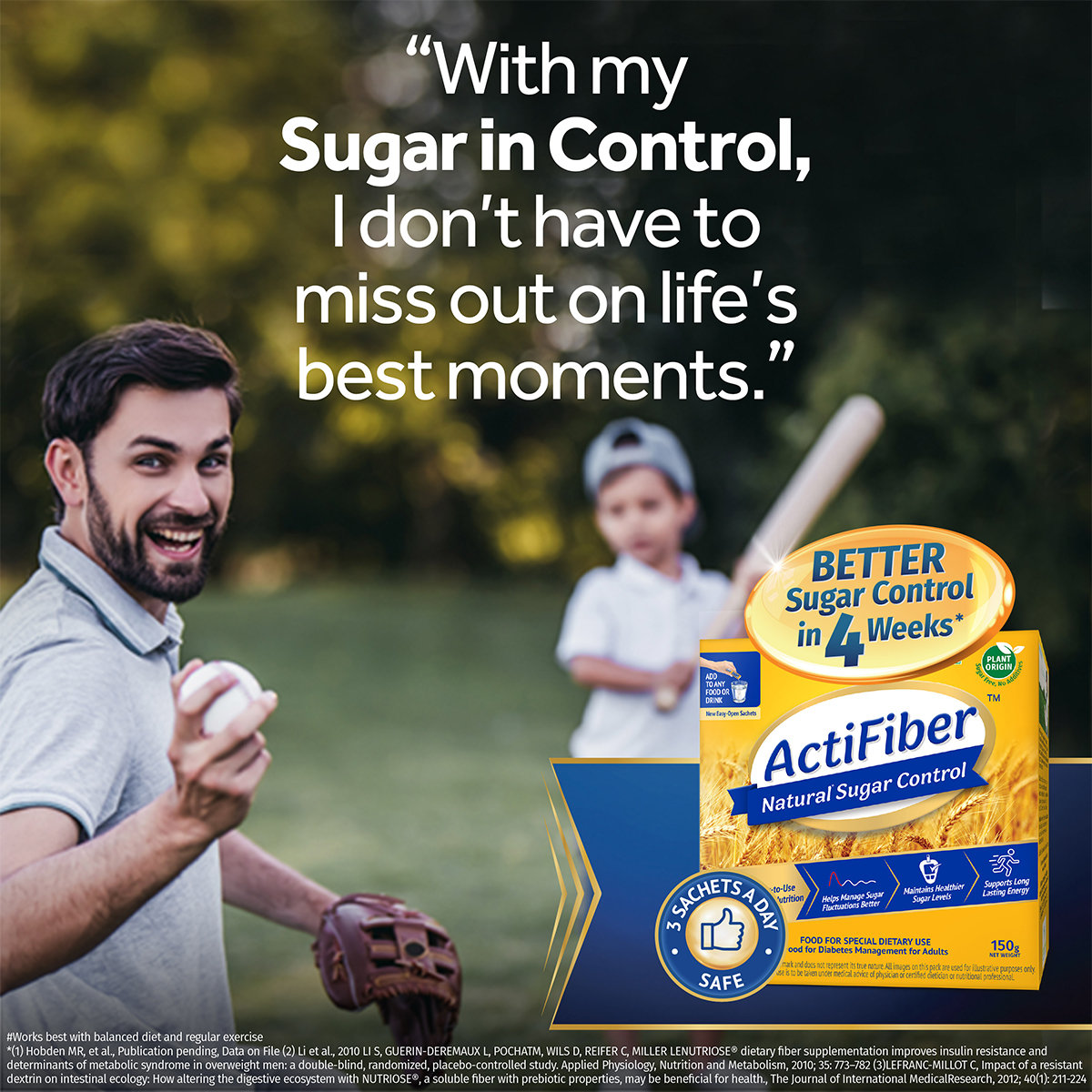 ActiFiber Natural Sugar Control | Food for Special Dietary Use for Diabetes Management | Manage Blood Sugar Fluctuations Better | Clinically Proven | Plant Origin | Easy to Use (150Gms Pack, 30Sachets), Pack of 1 ActiFiber Natural Sugar Control | Food for Special Dietary Use for Diabetes Management | Manage Blood Sugar Fluctuations Better | Clinically Proven | Plant Origin | Easy to Use (150Gms Pack, 30Sachets), Pack of 1