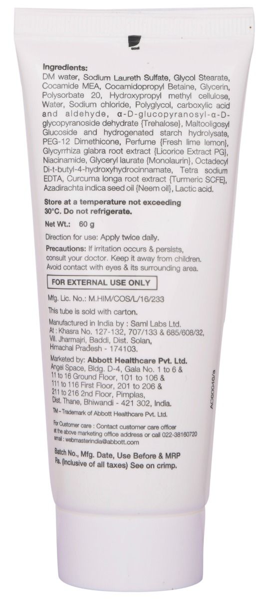 Tvaksh Face Care Gentle Face Wash, 60 gm Price, Uses, Side Effects