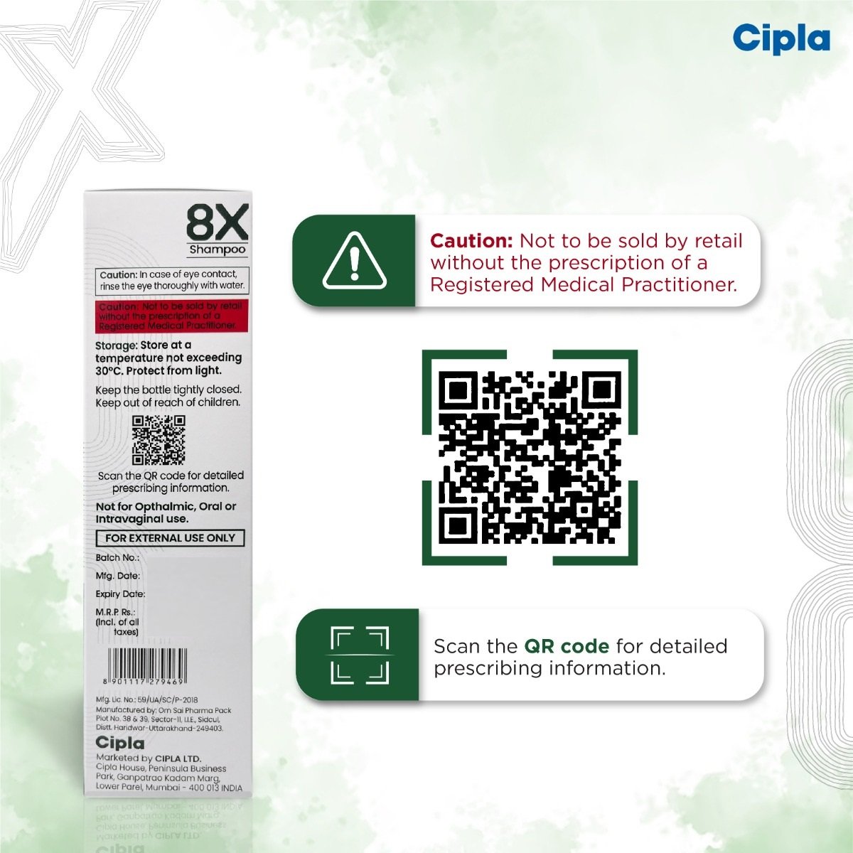 8X Shampoo 120 ml, Pack of 1 SHAMPOO 8X Shampoo 120 ml, Pack of 1 SHAMPOO