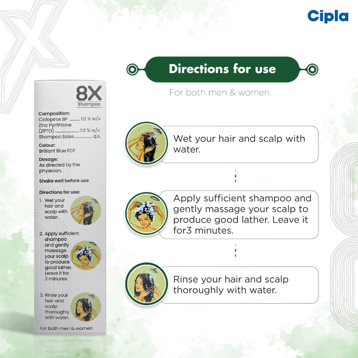 8X Shampoo 120 ml, Pack of 1 SHAMPOO 8X Shampoo 120 ml, Pack of 1 SHAMPOO