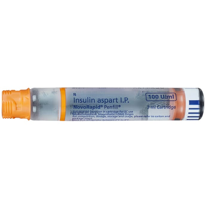 Novorapid 100IU/ml Penfill 3 ml, Pack of 1 INJECTION Novorapid 100IU/ml Penfill 3 ml, Pack of 1 INJECTION