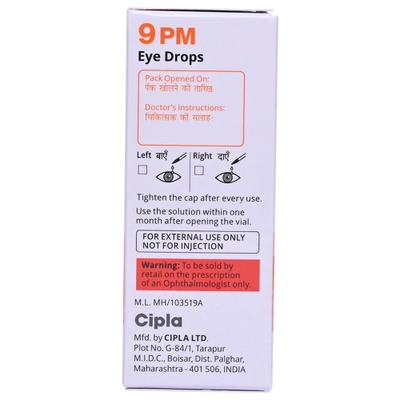 9 PM Eye Drops 2.5 ml, Pack of 1 Eye Drop