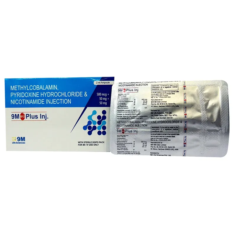 Buy 9M B12 Plus Dispo Pack Injection 2 ml online | Uses, Side Effects ...