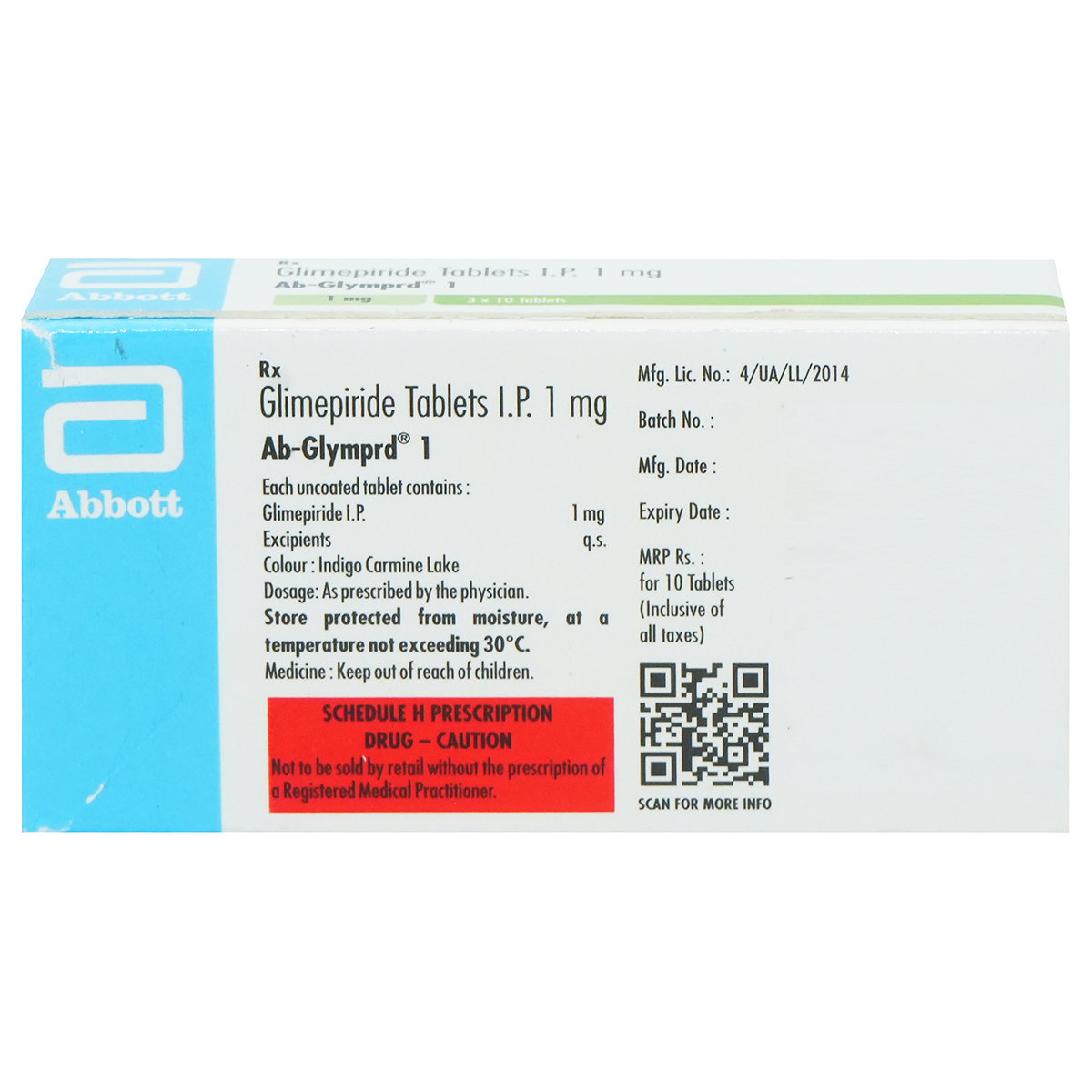 Ab-Glymprd 1 Tablet 10's, Pack of 10 Ab-Glymprd 1 Tablet 10's, Pack of 10