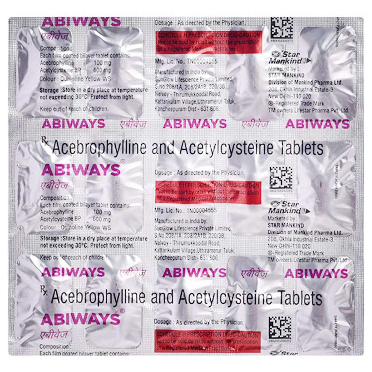 Abiways Tablet 15's, Pack of 15 TabletS Abiways Tablet 15's, Pack of 15 TabletS