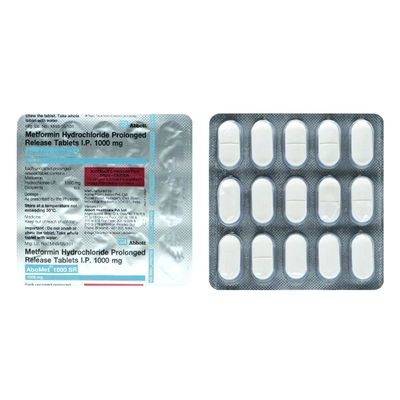 Abomet 1000 SR Tablet 15's, Pack of 15 TABLETS