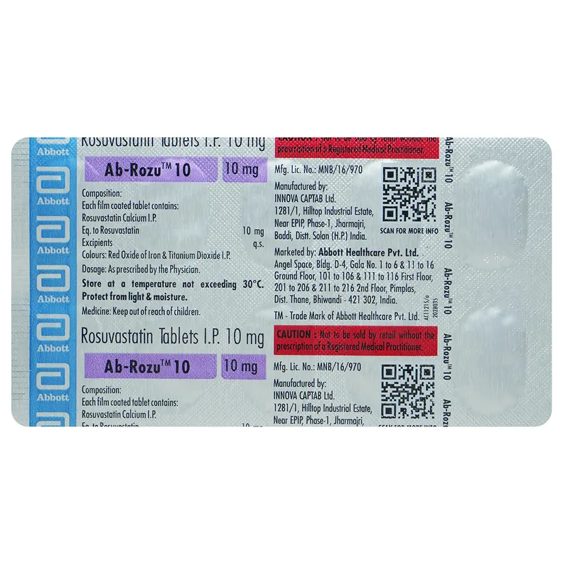 Ab Rozu 20 Buy Ab-Rozu 10 Tablet online | Uses, Side Effects, Price and ...
