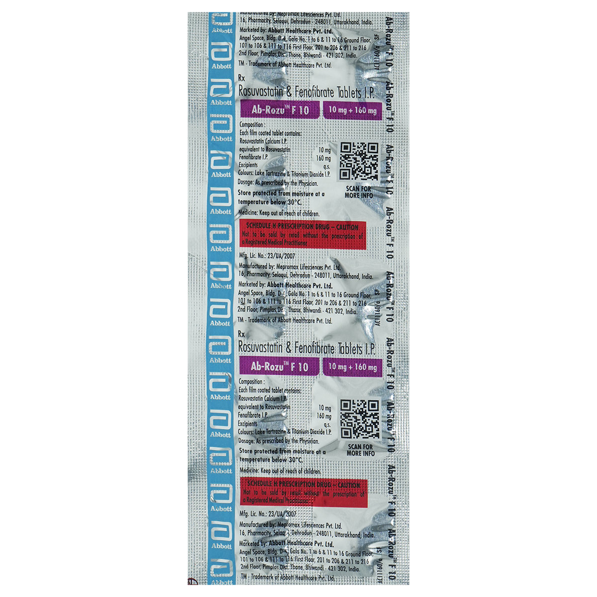 AB-Rozu F 10 Tablet 10's, Pack of 10 AB-Rozu F 10 Tablet 10's, Pack of 10