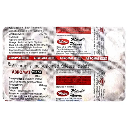 Abromat 200 SR Tablet 10's