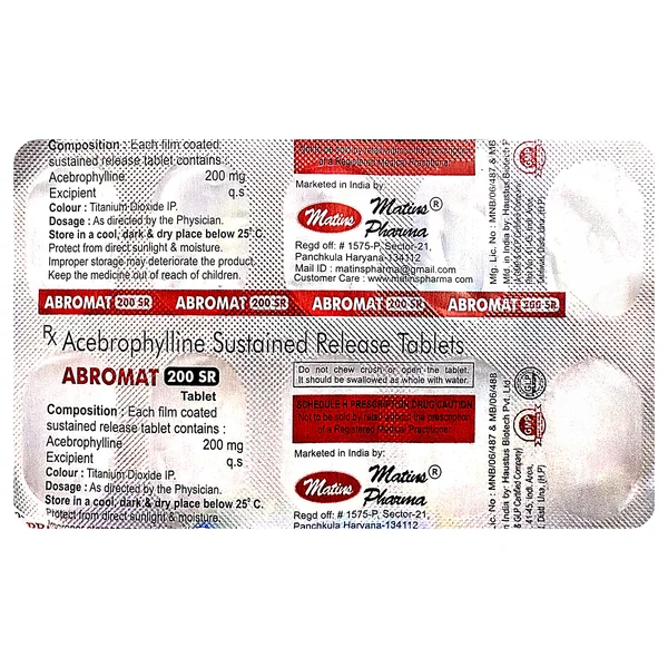 Abromat 200 SR Tablet 10's