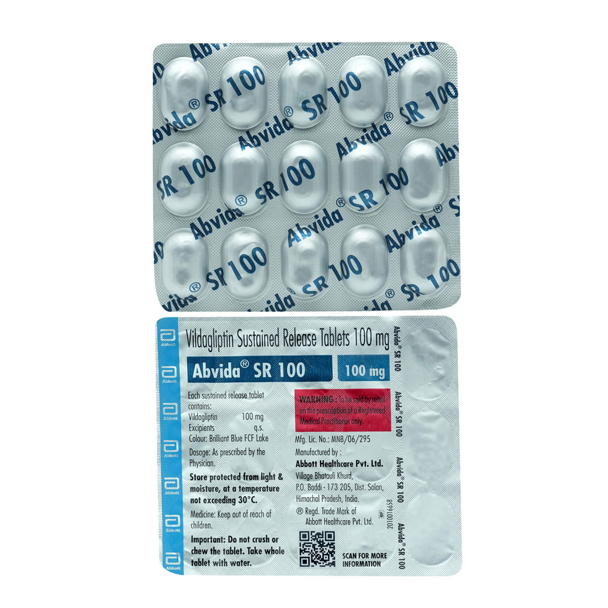 Abvida SR 100 Tablet 15's, Pack of 15 TABLETS Abvida SR 100 Tablet 15's, Pack of 15 TABLETS