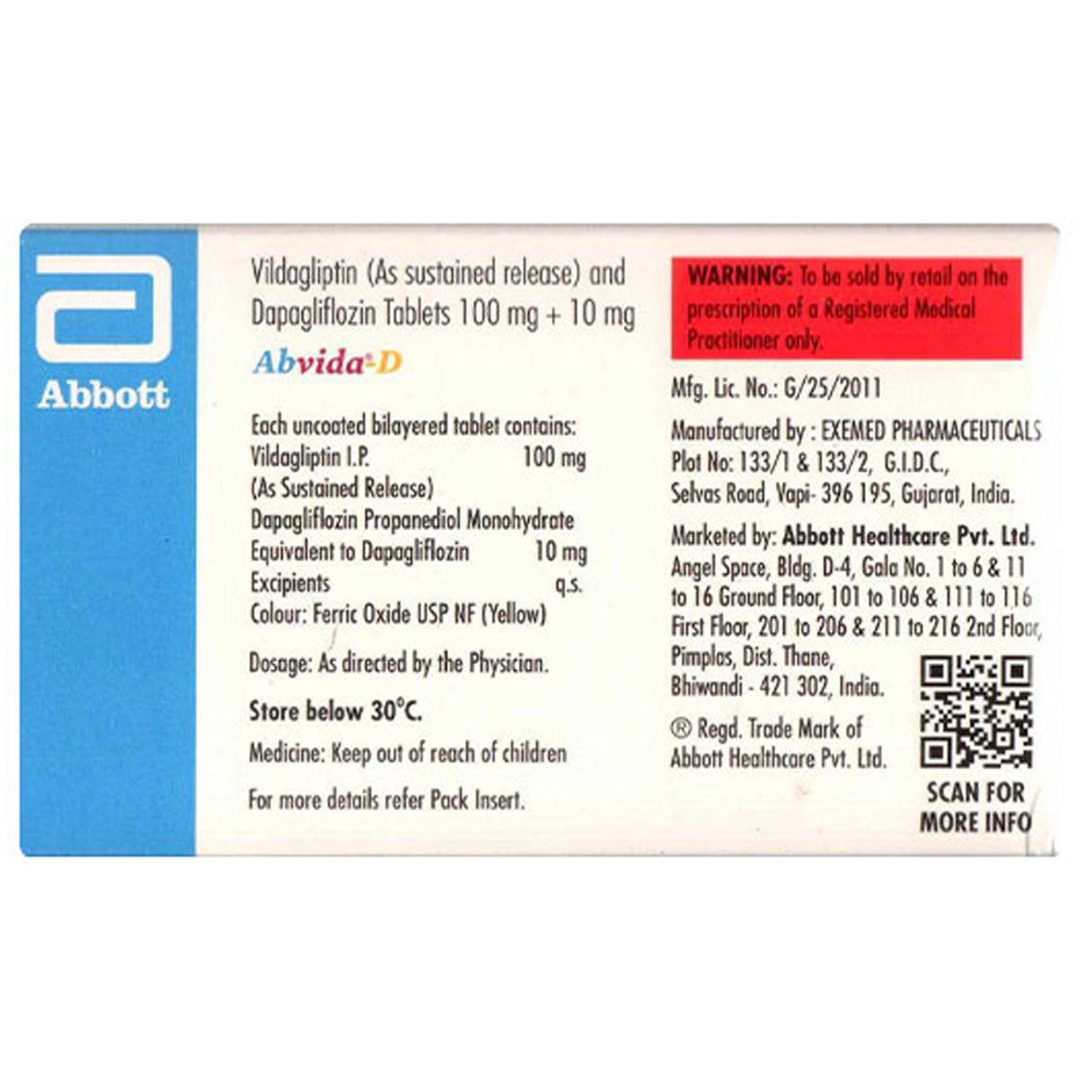 Abvida-D Tablet 10's, Pack of 10 Abvida-D Tablet 10's, Pack of 10