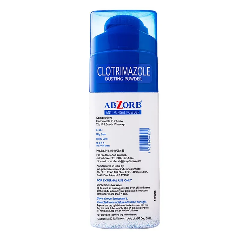 Buy Abzorb Dusting Powder online | Uses, Side Effects, Price and ...
