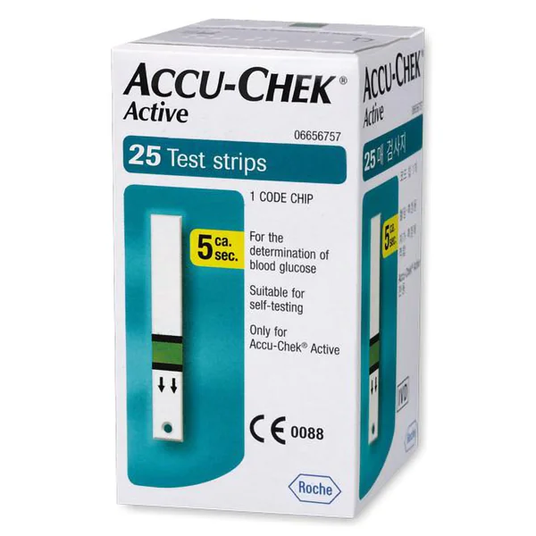 Accu-Chek Active Test Strips, 25 count, Pack of 1