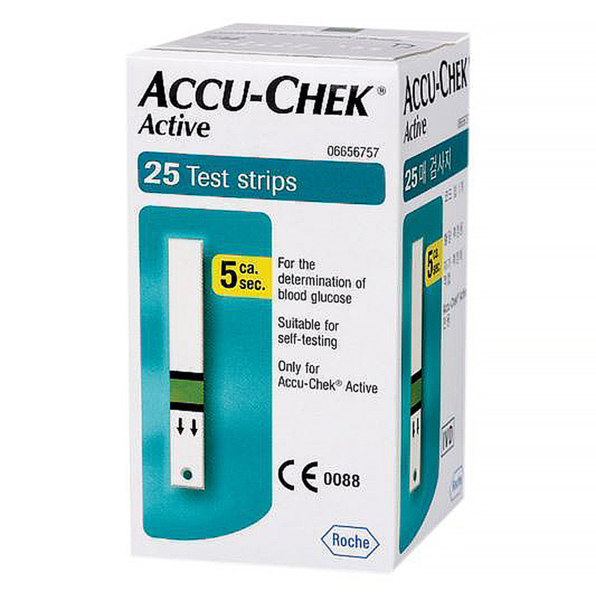 Accu-Chek Active Test Strips, 25 count, Pack of 1 Accu-Chek Active Test Strips, 25 count, Pack of 1