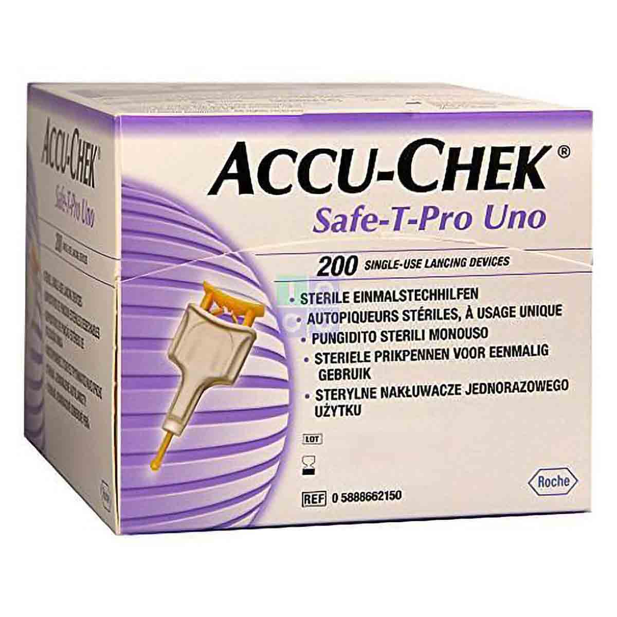 Buy Accu-Chek Safe-T-Pro Uno Lancets, 200 Count Online