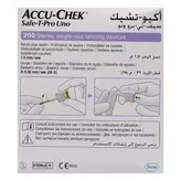 Accu-Chek Safe-T-Pro Uno Lancets, 200 Count, Pack of 200