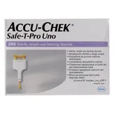 Accu-Chek Safe-T-Pro Uno Lancets, 200 Count, Pack of 200