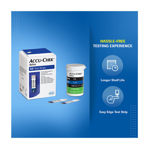 Accu-Chek Aviva Test Strips, 50 Count, Pack of 1 Accu-Chek Aviva Test Strips, 50 Count, Pack of 1