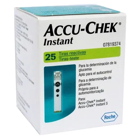 Accu-Chek Instant Blood Glucose Test Strips, 25 Count