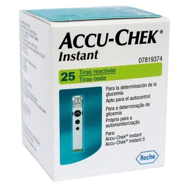 Accu-Chek Instant Blood Glucose Test Strips, 25 Count