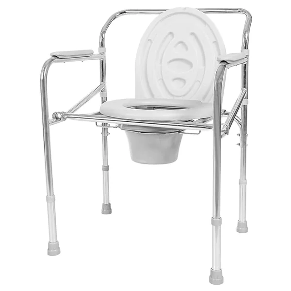 Accusure Commode Chair Height Adjustable CC1, 1 Count, Pack of 1