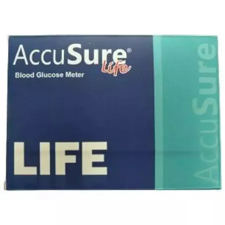 Accusure Life Blood Glucometer with 25 strips, 1 Kit