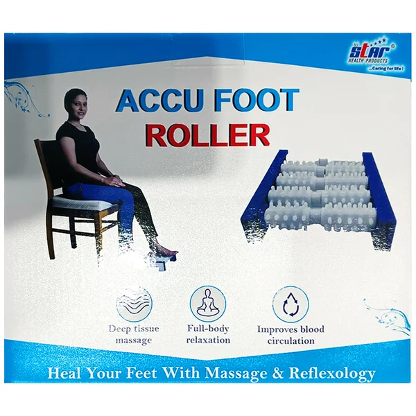 Star Accu Foot Roller White, 1 Count, Pack of 1