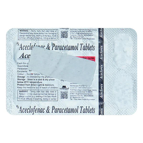 Aceclorex Tablet 10's, Pack of 10 TABLETS