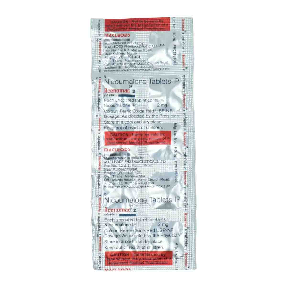 Buy Acenomac 2 Tablet 10's Online