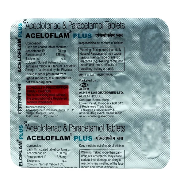Aceloflam Plus Tablet 15's