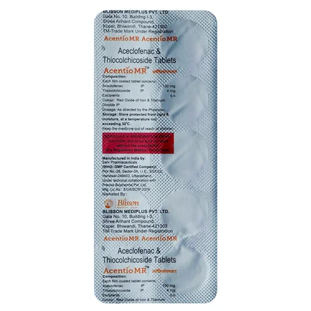 Acentio MR 4 Tablet 10's