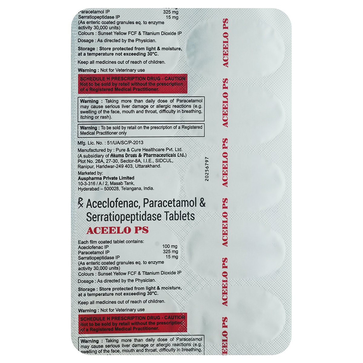 Aceelo PS Tablet 10's, Pack of 10 TabletS Aceelo PS Tablet 10's, Pack of 10 TabletS