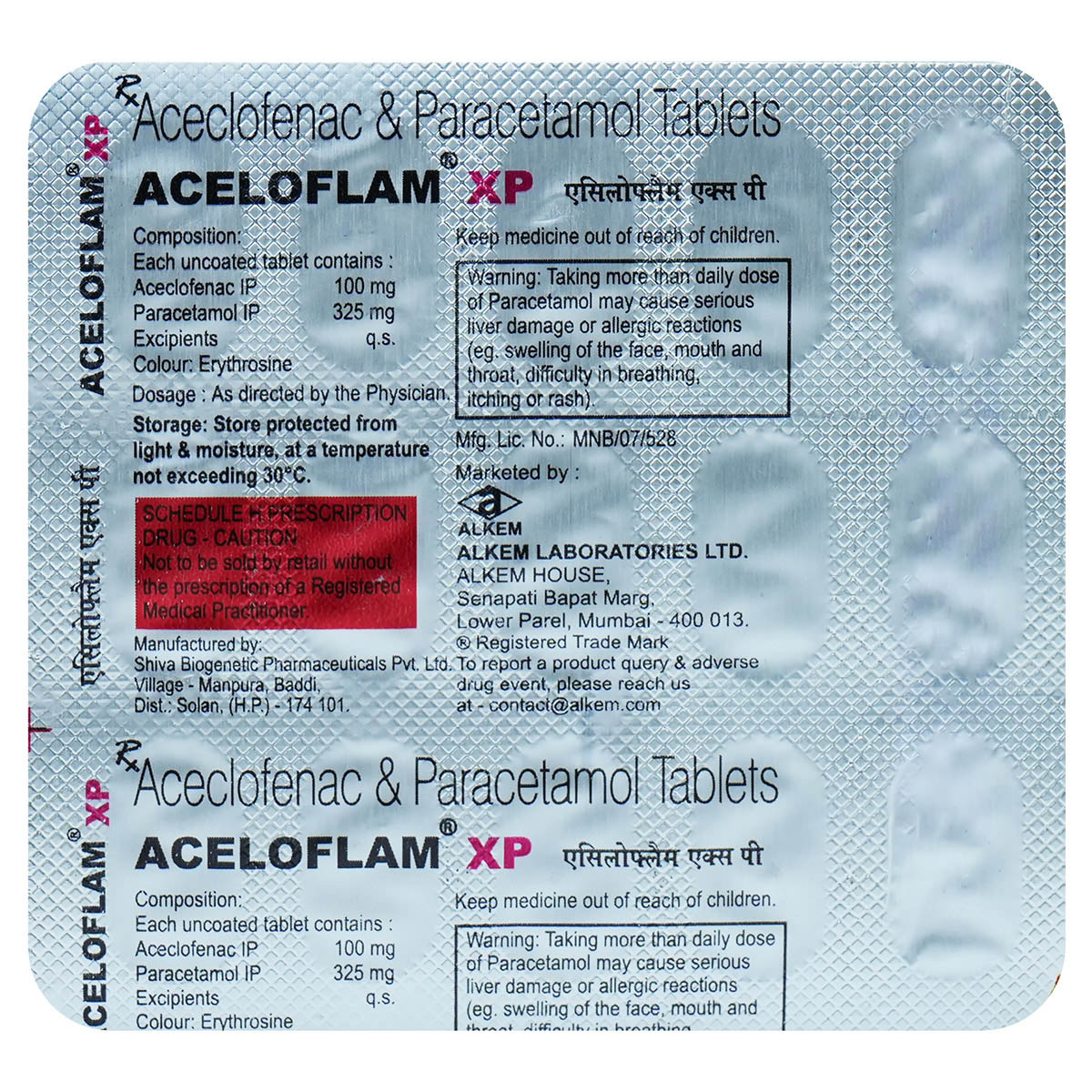 Aceloflam XP Tablet 15's, Pack of 15 TabletS Aceloflam XP Tablet 15's, Pack of 15 TabletS