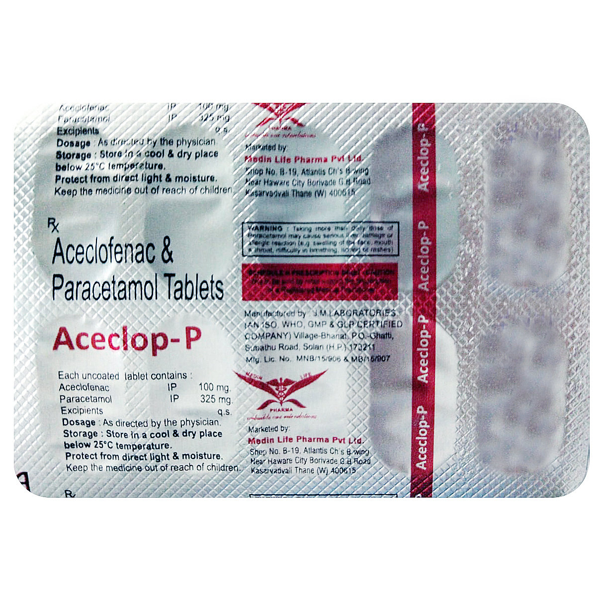 Aceclop-P Tablet 10's, Pack of 10 TABLETS Aceclop-P Tablet 10's, Pack of 10 TABLETS