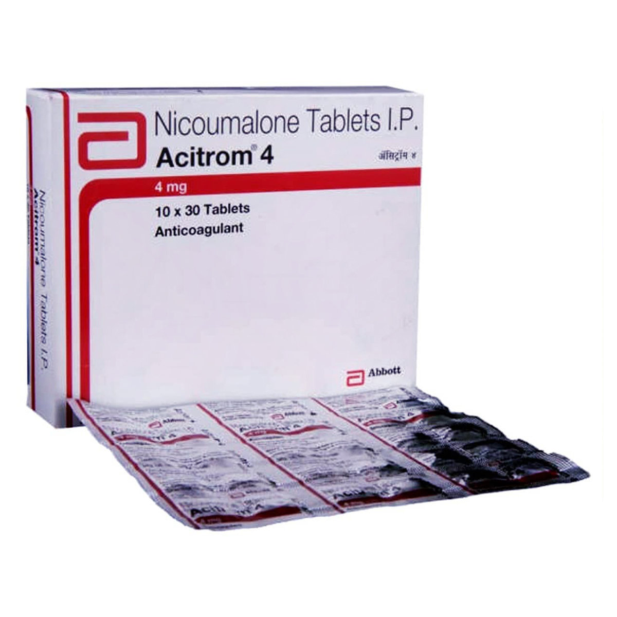 Acitrom 4 Tablet 30's, Pack of 30 TABLETS Acitrom 4 Tablet 30's, Pack of 30 TABLETS