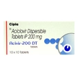 Acivir-200 DT Tablet 10's