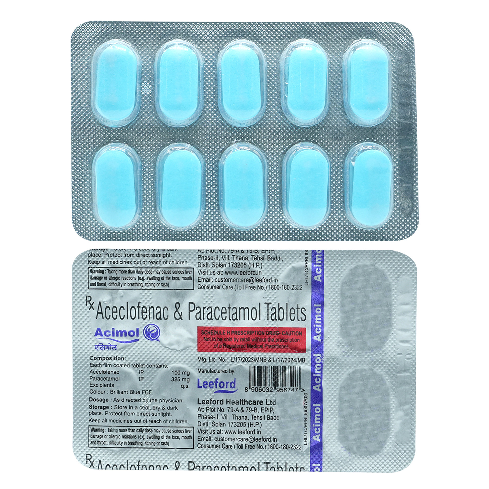 Acimol Tablet 10's, Pack of 10 TabletS Acimol Tablet 10's, Pack of 10 TabletS